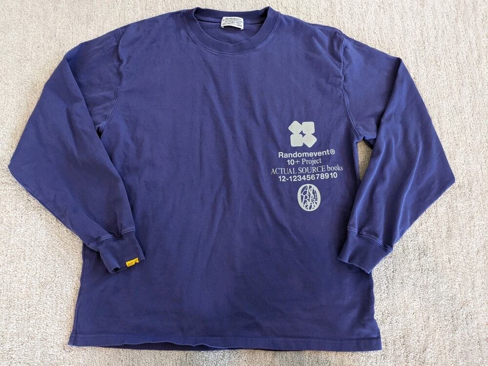 Randomevent X Actual Source 10+ Project Purple Long Sleeve Graphic Tee XL